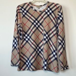 *AUTHENTIC BURBERRY STRETCH LONG SLEEVE TOP SIZE XL. Only worn once. Make Offer